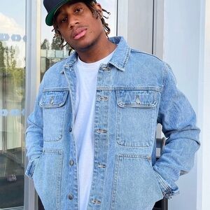 Novamen casual trucker denim jacket
